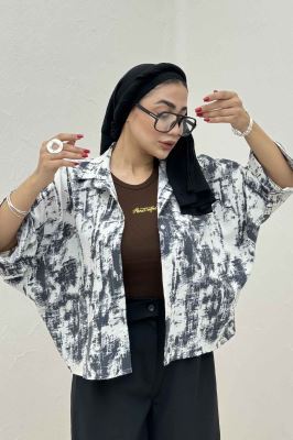 شومیز کیمونو پرینتی کد 3