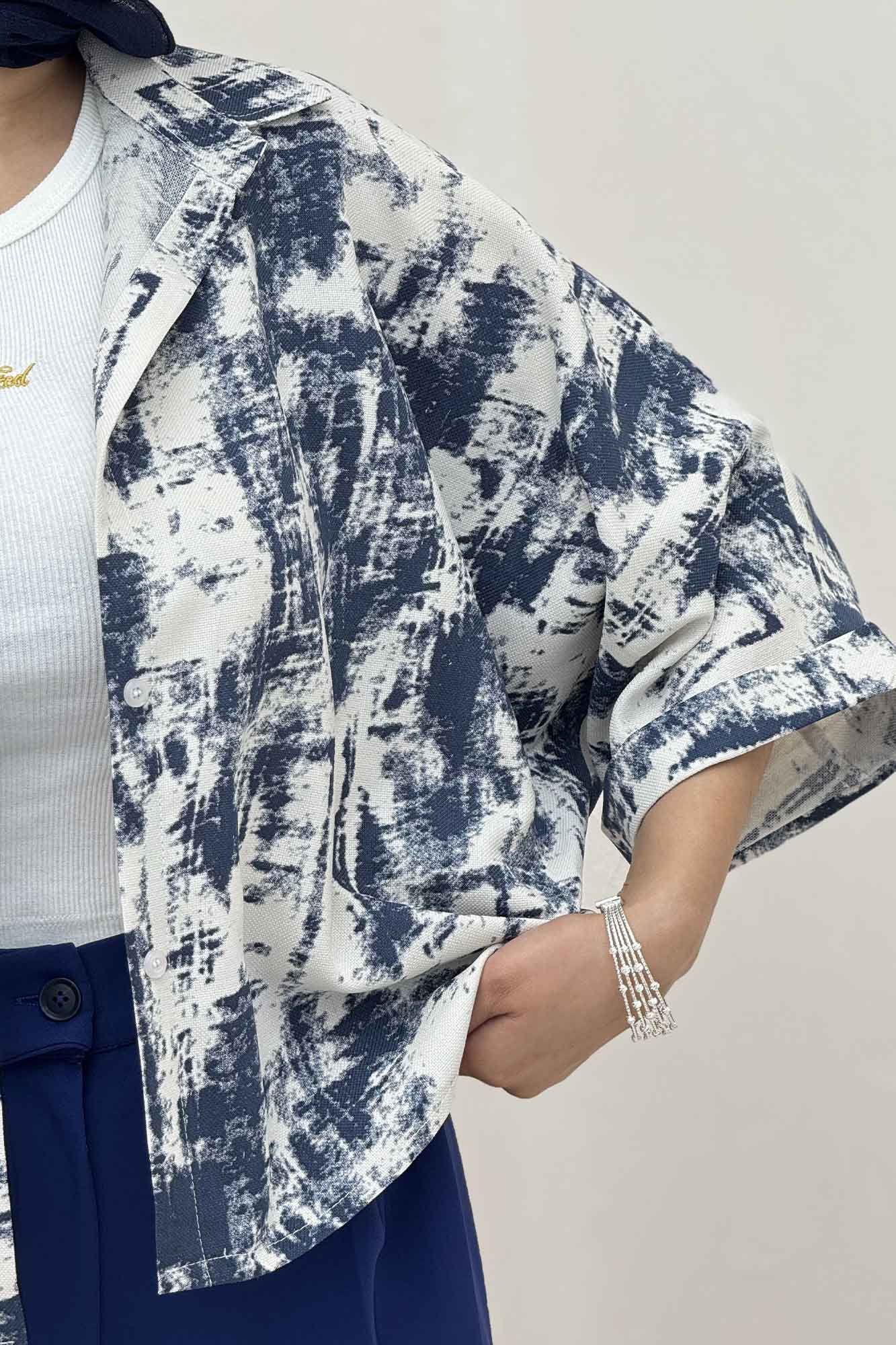 شومیز کیمونو پرینتی کد 3