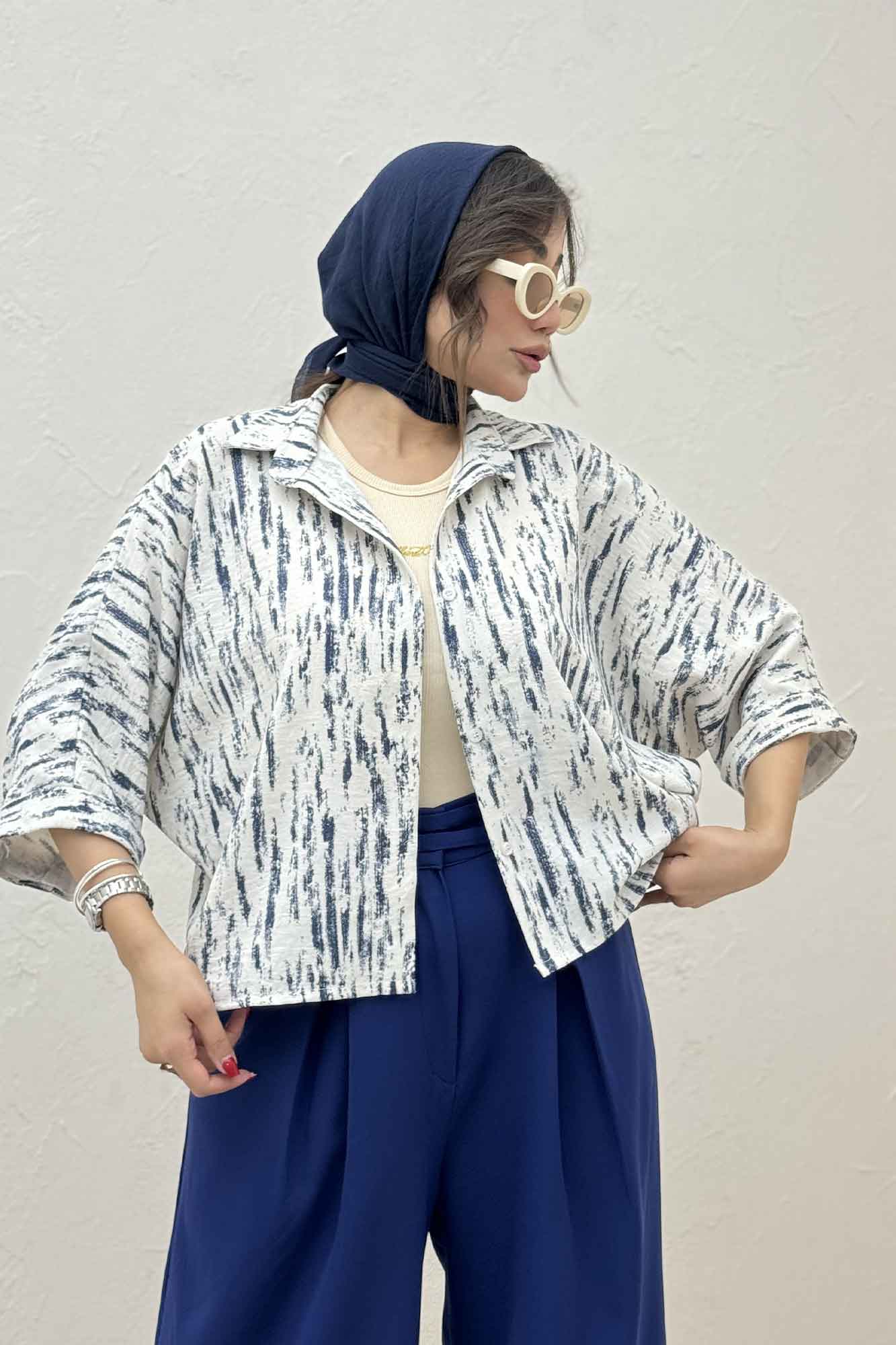 شومیز کیمونو پرینتی کد 5