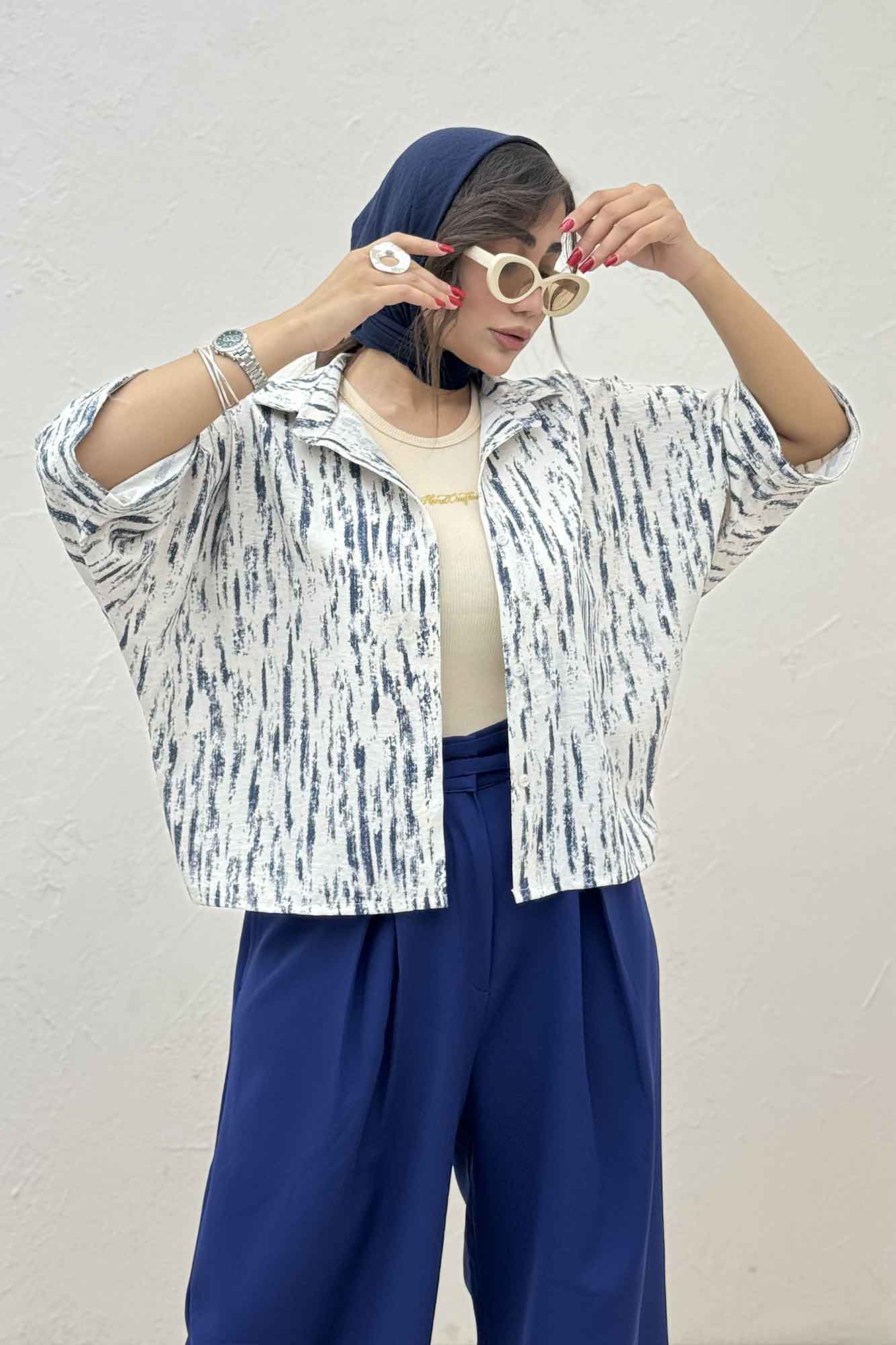 شومیز کیمونو پرینتی کد 5