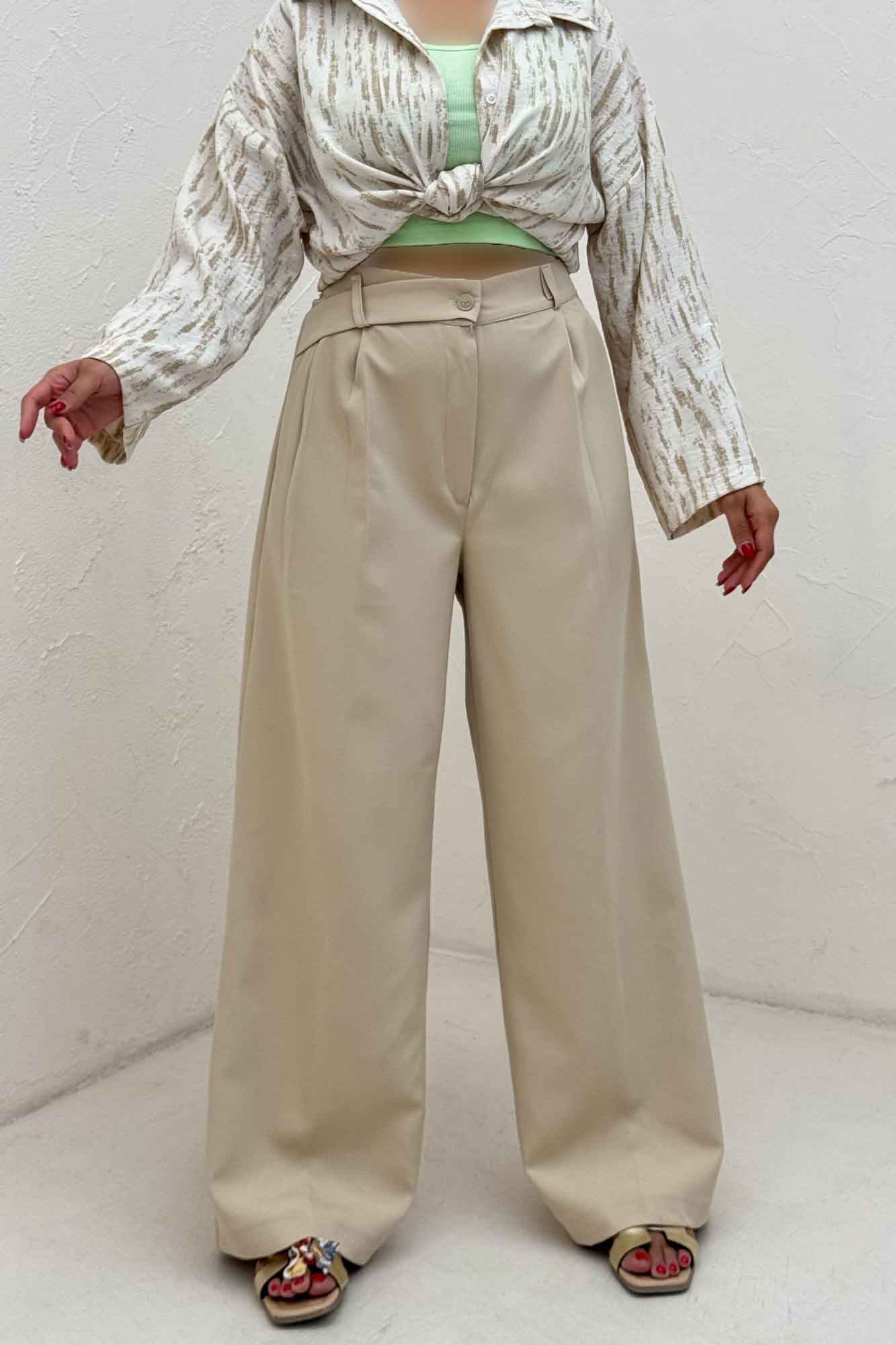 شلوار مازراتی پشت کش کمر پلدار