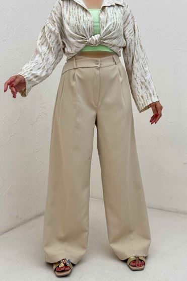 شلوار مازراتی پشت کش کمر پلدار