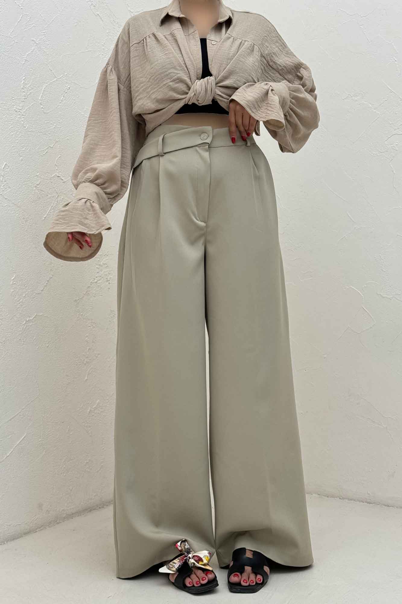 شلوار مازراتی پشت کش کمر پلدار