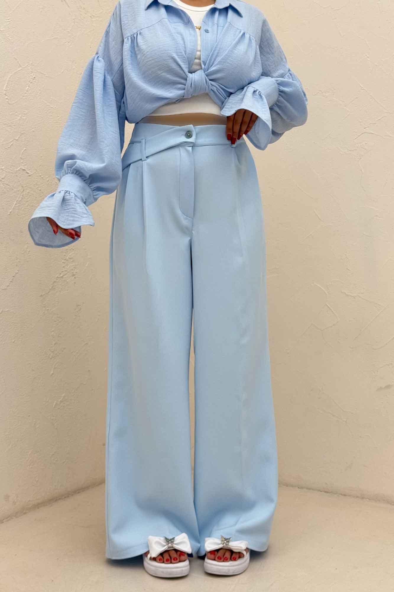 شلوار مازراتی پشت کش کمر پلدار