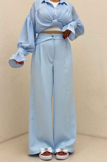 شلوار مازراتی پشت کش کمر پلدار