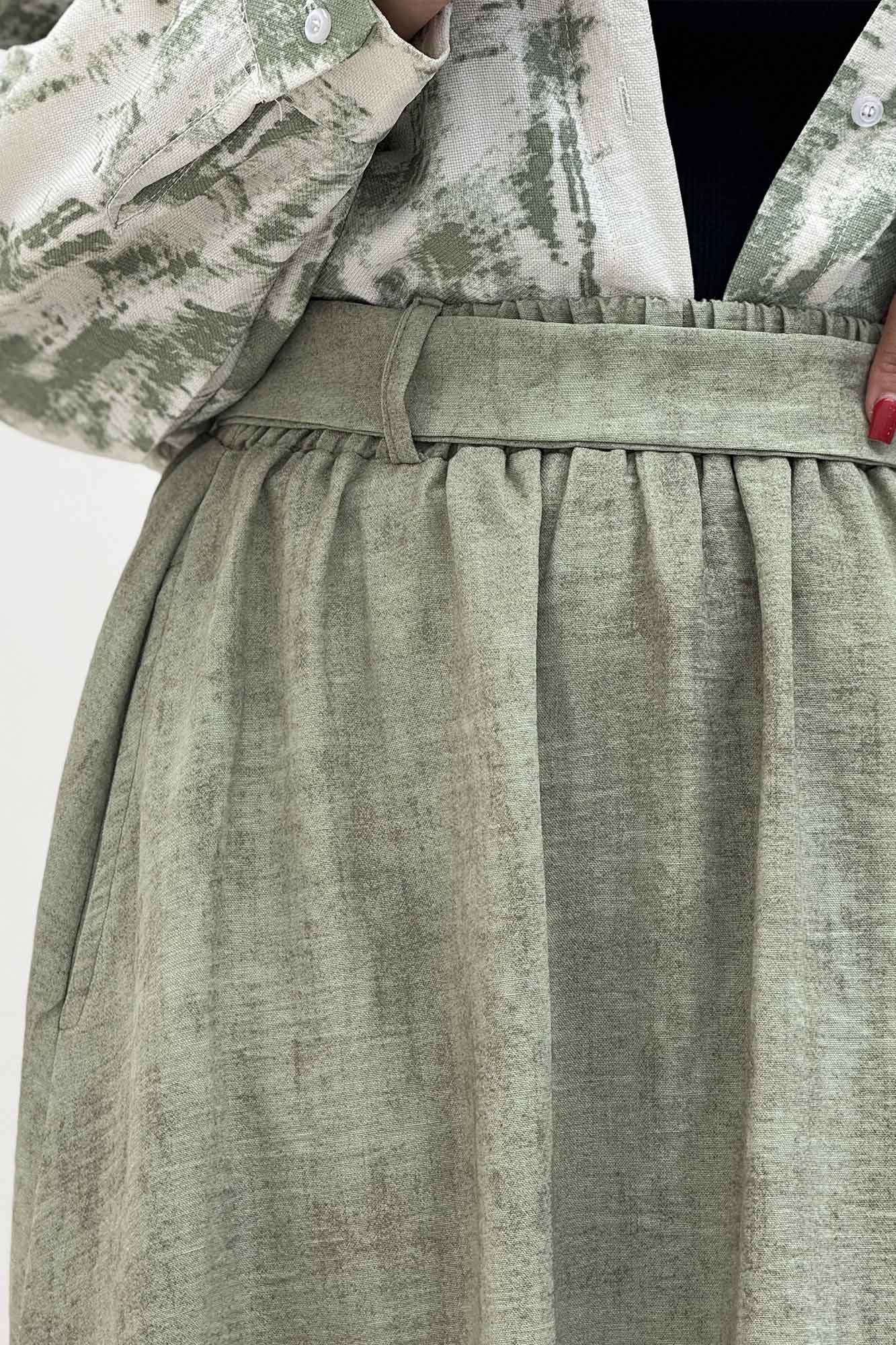 دامن کمربنددار جردن پرینت