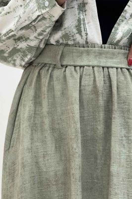 دامن کمربنددار جردن پرینت