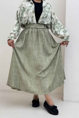 دامن کمربنددار جردن پرینت