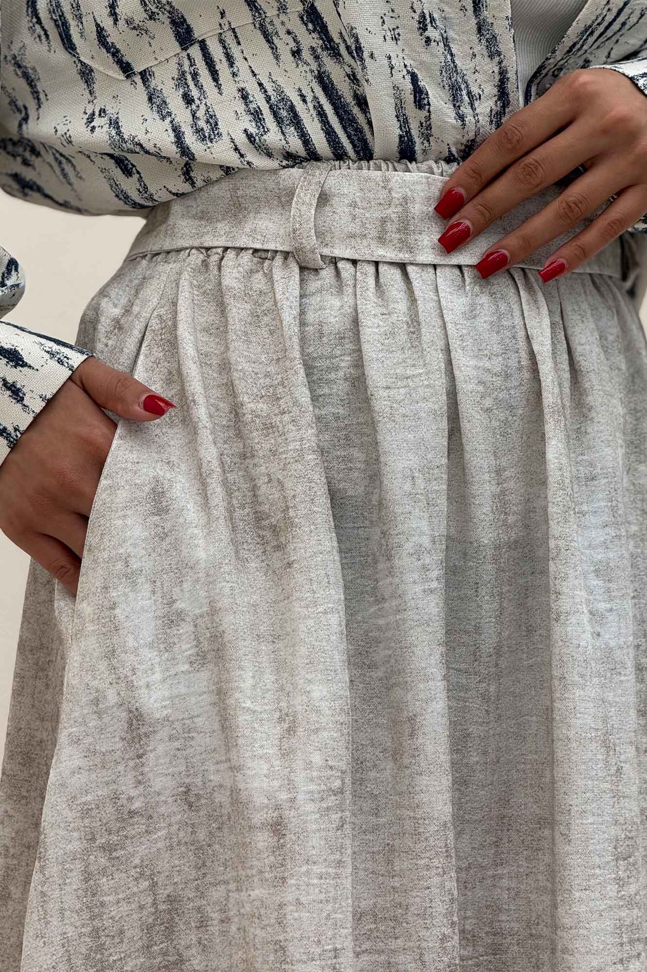 دامن کمربنددار جردن پرینت