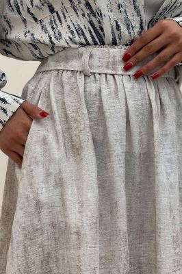 دامن کمربنددار جردن پرینت