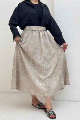 دامن کمربنددار جردن پرینت