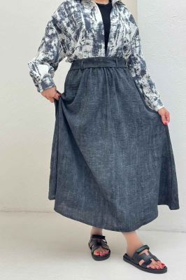 دامن کمربنددار جردن پرینت