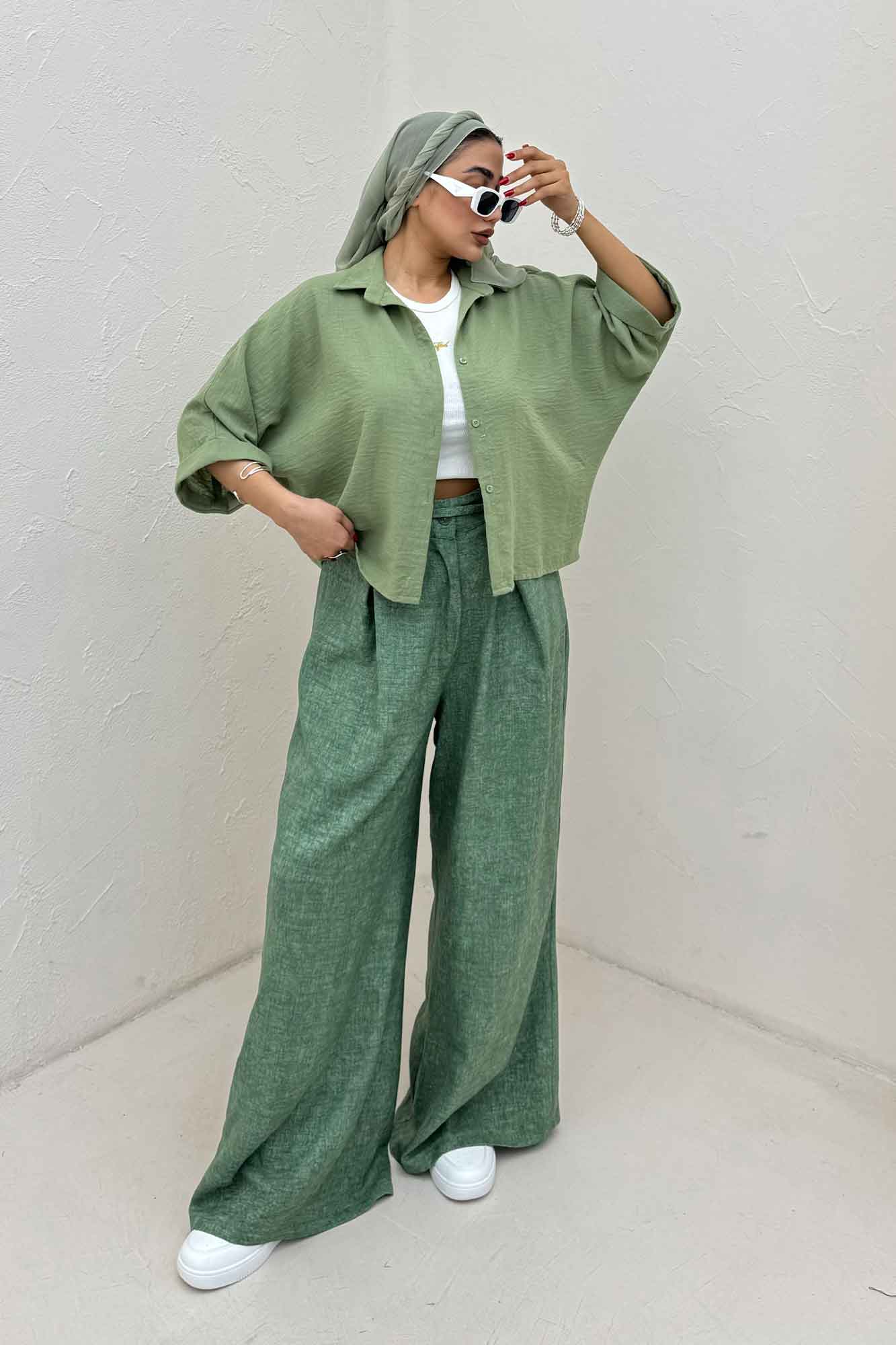 شومیز کیمونو لینن کتان 