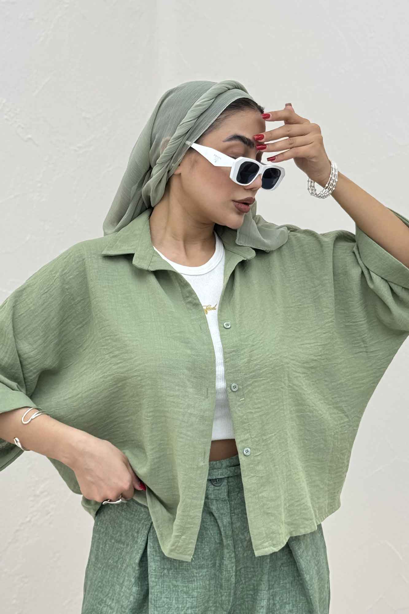 شومیز کیمونو لینن کتان 