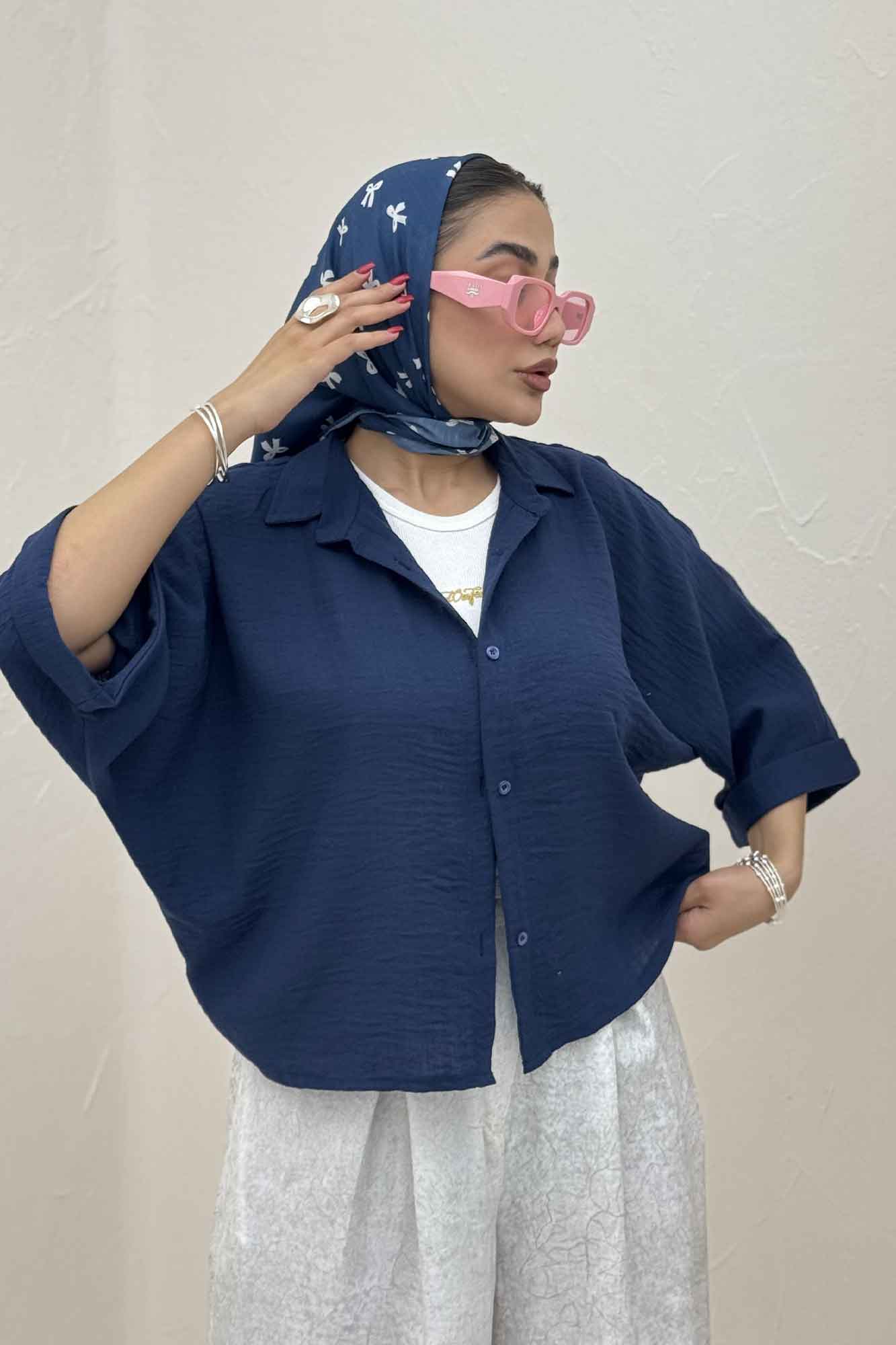 شومیز کیمونو لینن کتان 