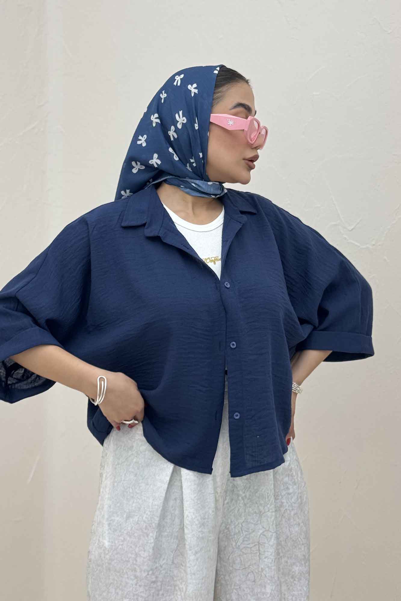 شومیز کیمونو لینن کتان 