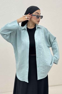 مانتو راه راه استرایپ یقه آبشاری