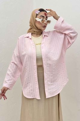 مانتو راه راه استرایپ یقه آبشاری