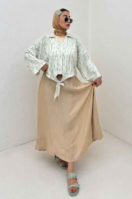 شومیز گره ای یقه هفت پرینتی کد 5