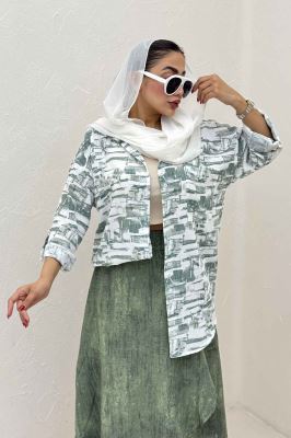 مانتو لینن اسلپ تک جیب پاگن کد 3