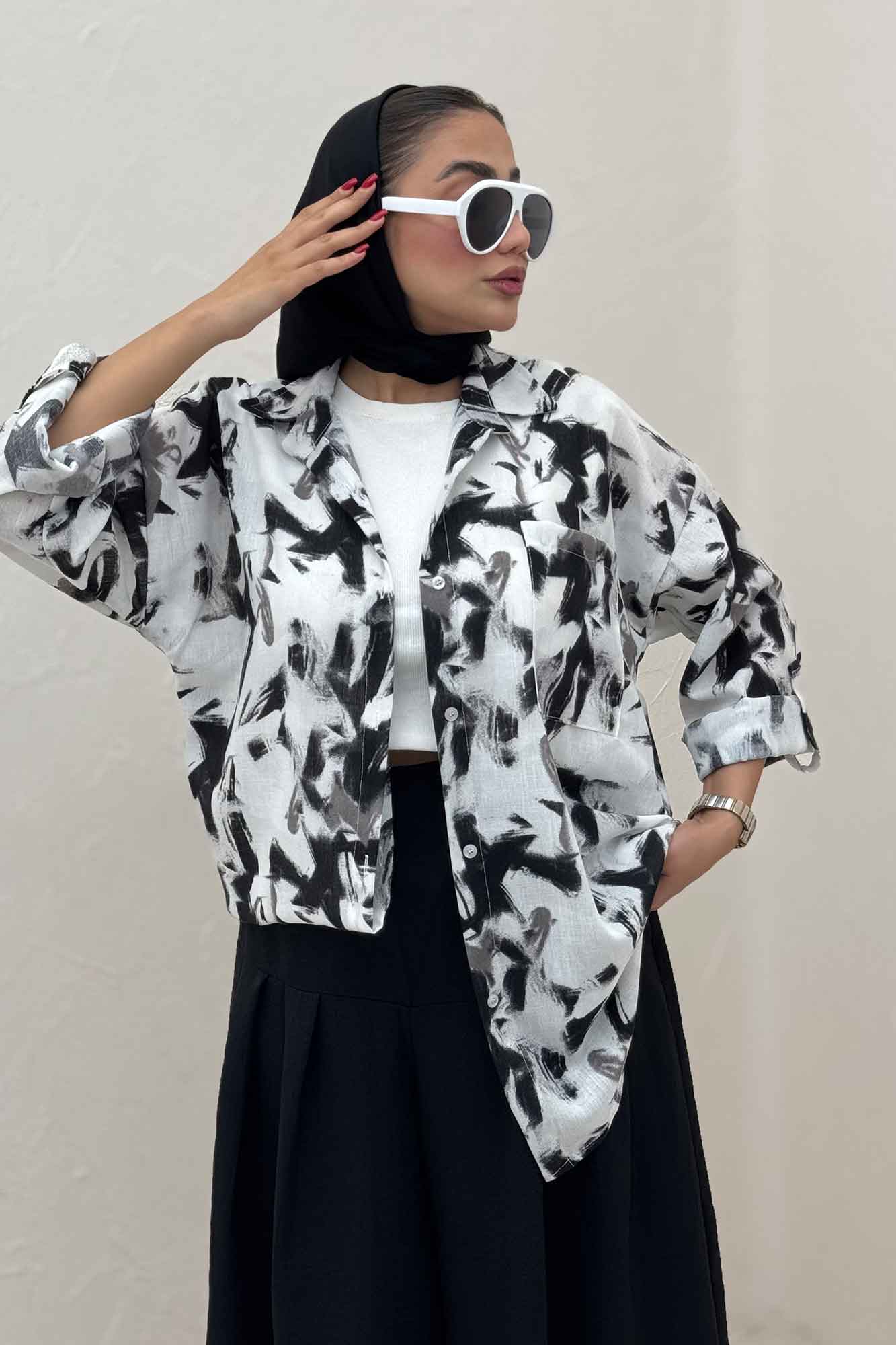 مانتو لینن اسلپ تک جیب پاگن کد 4