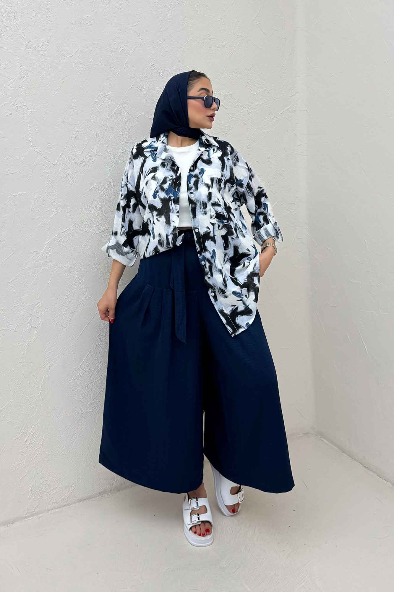 مانتو لینن اسلپ تک جیب پاگن کد 4