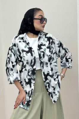 مانتو لینن اسلپ تک جیب پاگن کد 4