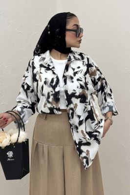 مانتو لینن اسلپ تک جیب پاگن کد 4