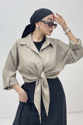 شومیز گره ای شانتون پاگن دار