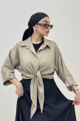 شومیز گره ای شانتون پاگن دار