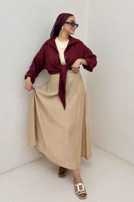 شومیز گره ای شانتون پاگن دار