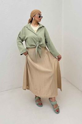 شومیز گره ای شانتون پاگن دار