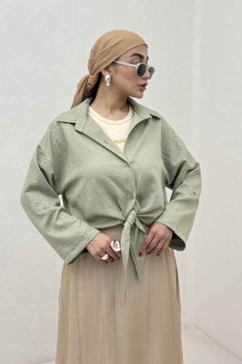 شومیز گره ای شانتون پاگن دار