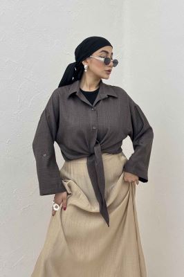 شومیز گره ای شانتون پاگن دار