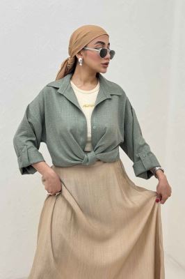 شومیز گره ای شانتون پاگن دار