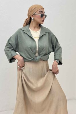 شومیز گره ای شانتون پاگن دار