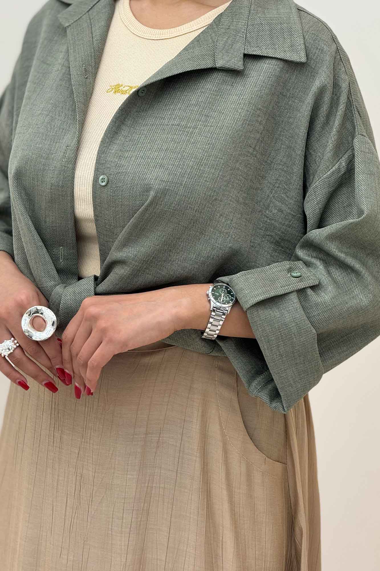 شومیز گره ای شانتون پاگن دار