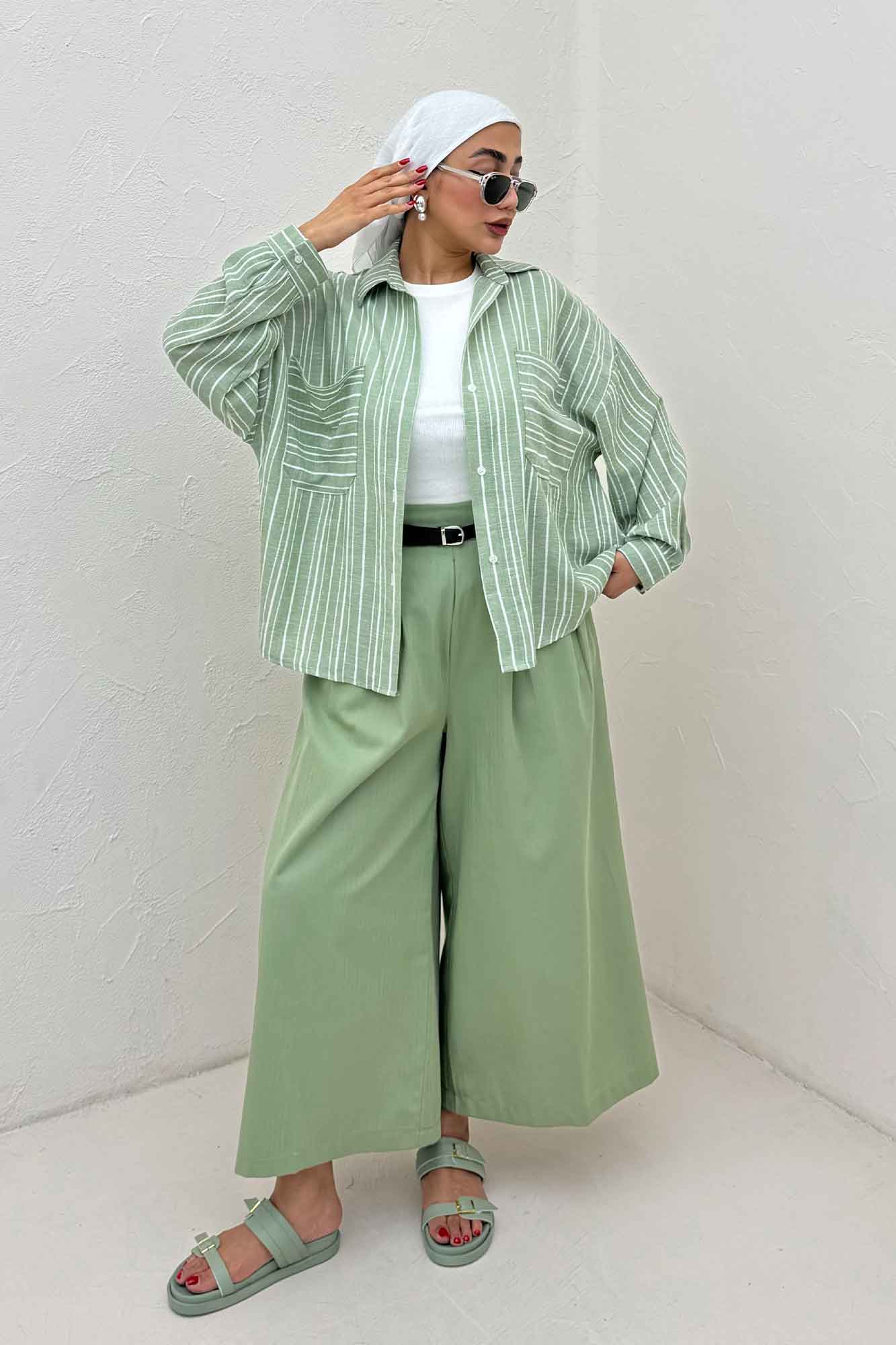 شومیز مانتویی لینن زارا تک پیله