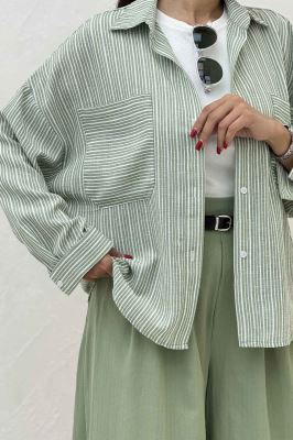 شومیز مانتویی لینن زارا تک پیله