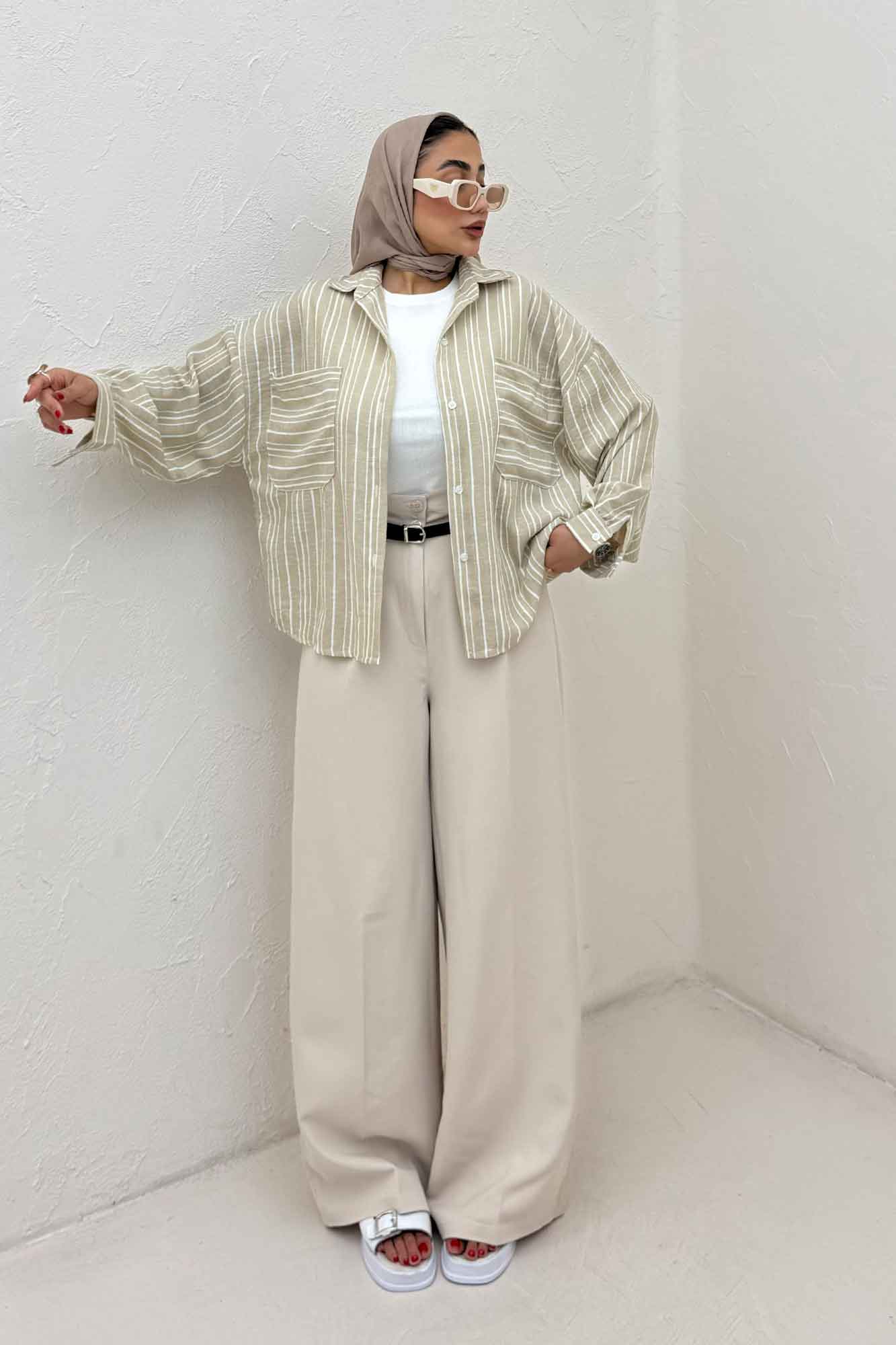 شومیز مانتویی لینن زارا تک پیله