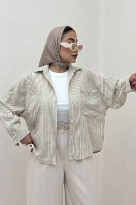 شومیز مانتویی لینن زارا تک پیله