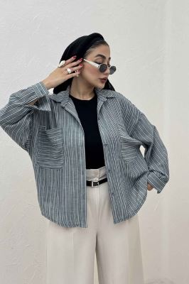 شومیز مانتویی لینن زارا تک پیله