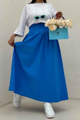 دامن بلند لینن کمر پهن 