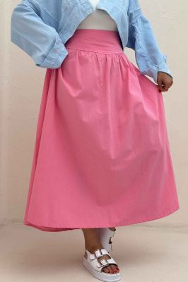 دامن بلند لینن کمر پهن 