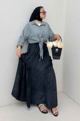 شومیز گره ای لینن زارا راه راه