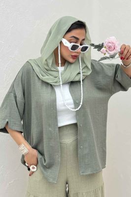 شومیز آستین کوتاه شانتون