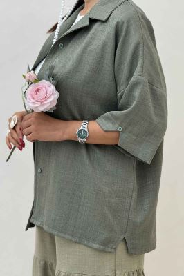 شومیز آستین کوتاه شانتون