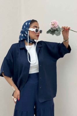 شومیز آستین کوتاه شانتون