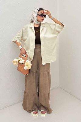 شومیز آستین کوتاه شانتون