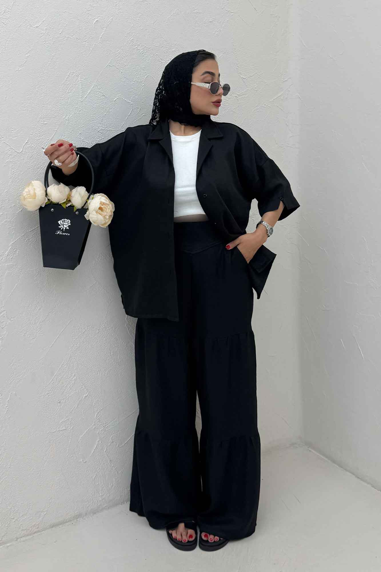 شومیز آستین کوتاه شانتون 